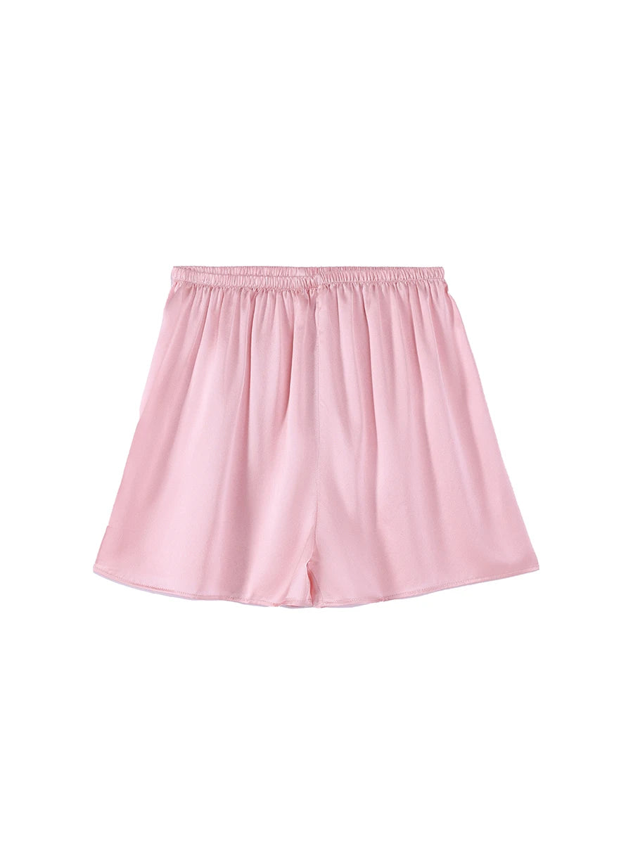 Silk Shorts for Women | Ava Nude Pink