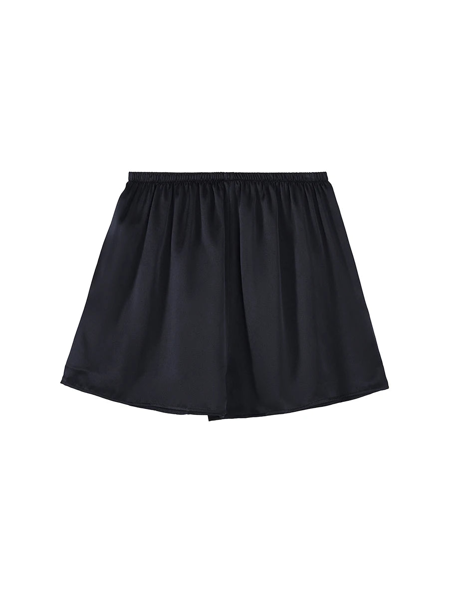 Silk Shorts for Women | Ava Black