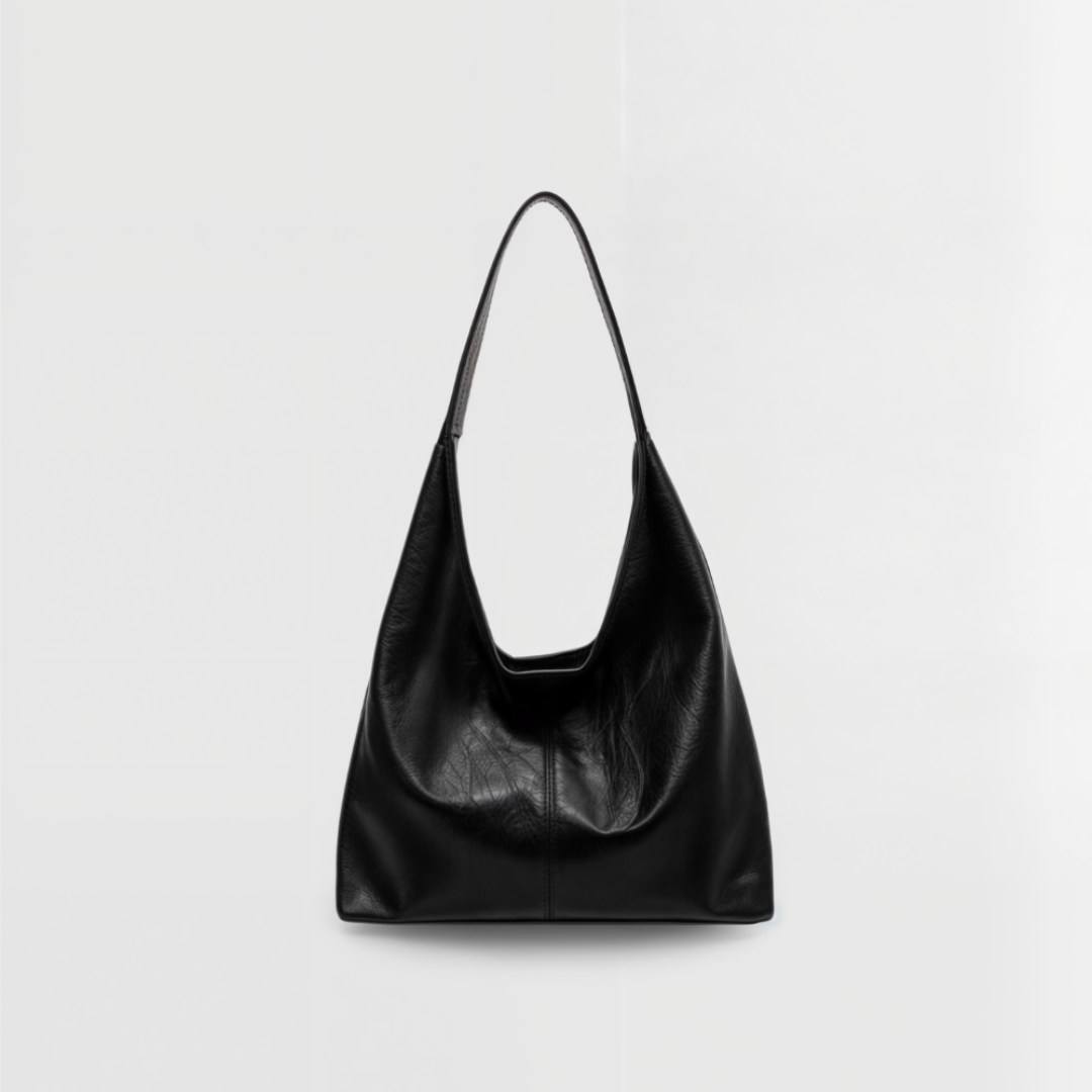 Celestine - Vegan Leather Tote Black