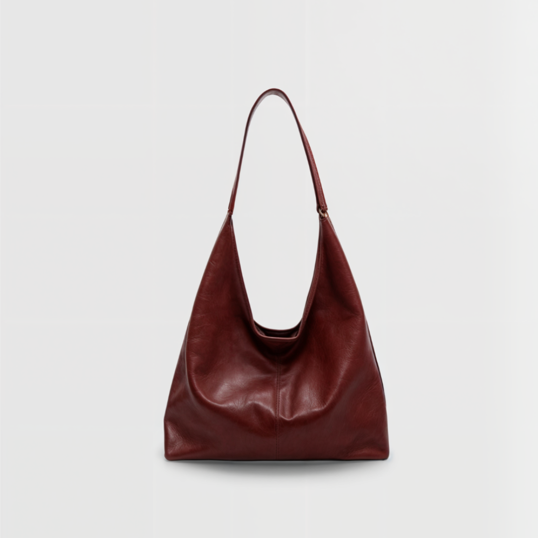 Celestine - Vegan Leather Tote Red