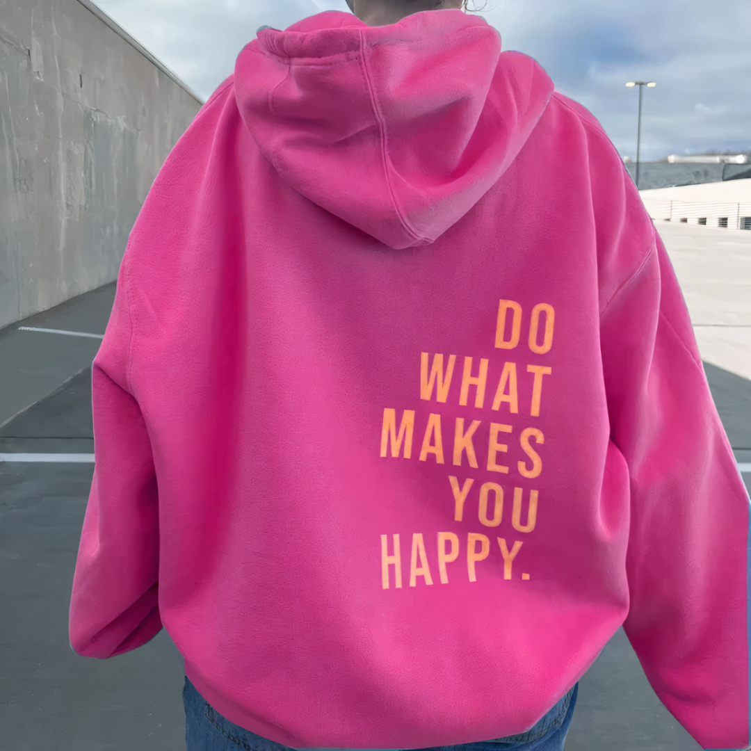 Oversized Hoodie Casual Style for Women | Elowen Dark pink