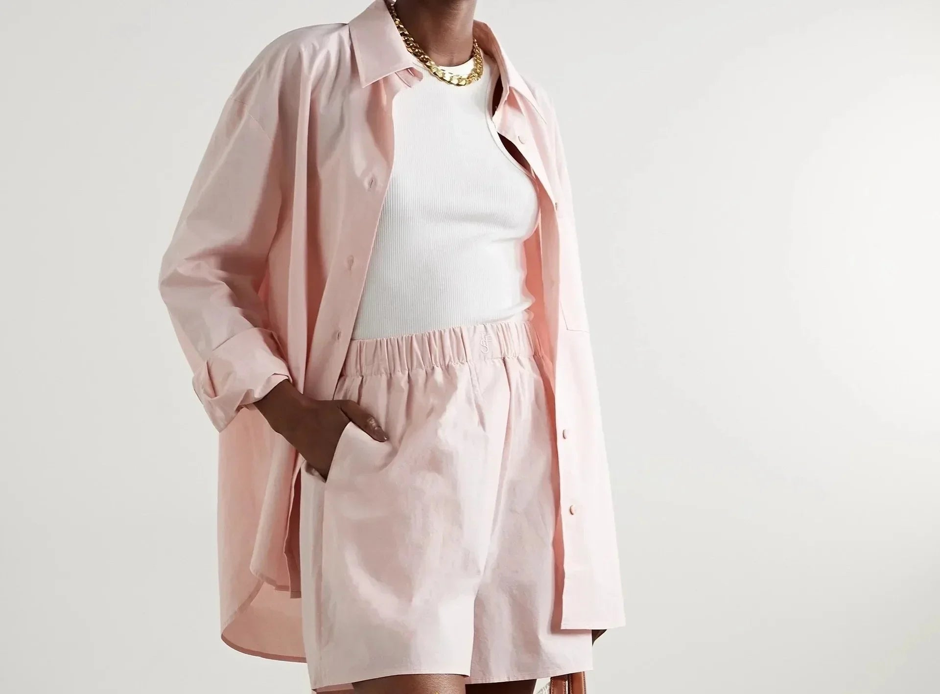 2-Piece Poplin Set for Women | Solara Pink
