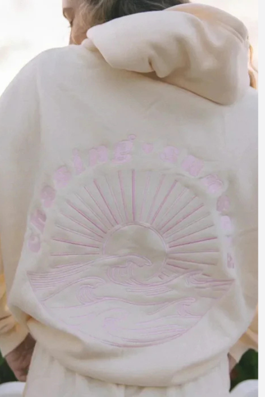Oversized Hoodie Casual Style for Women | Sorelle Cream Sunset