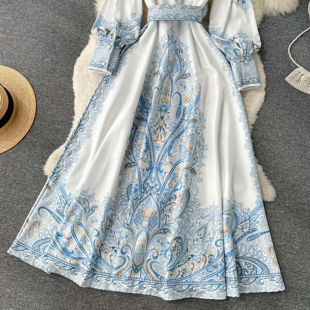 A-Line Maxi Dress with Long Sleeves for Women | Penelope