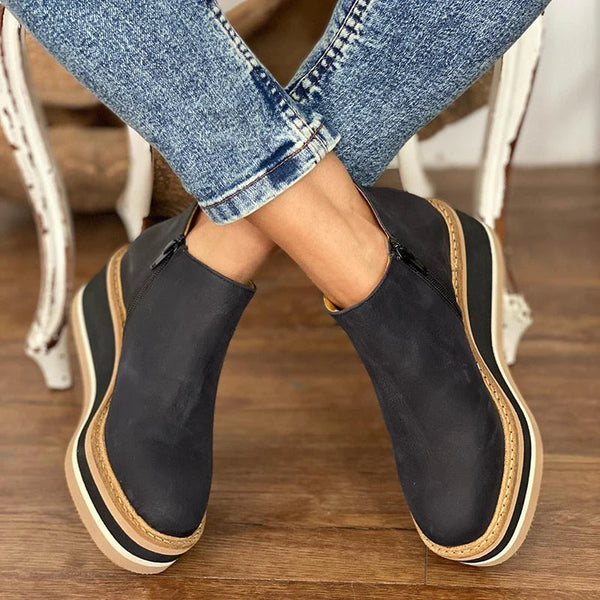 Low Ankle Boots Casual Style for Women | Alina Black