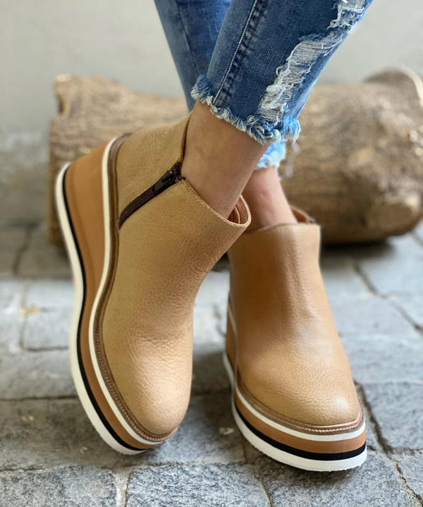 Low Ankle Boots Casual Style for Women | Alina Khaki