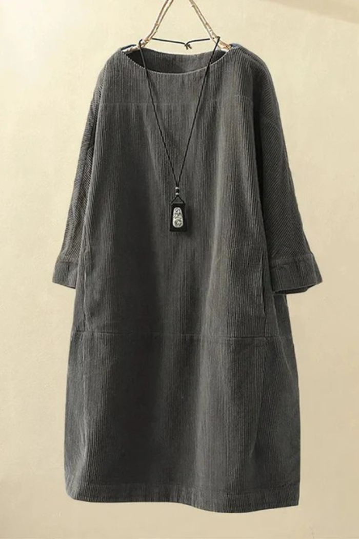Relaxed Fit Midi Dress for Women | Andrea Grey