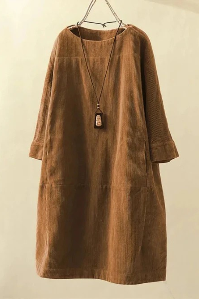 Relaxed Fit Midi Dress for Women | Andrea Brown