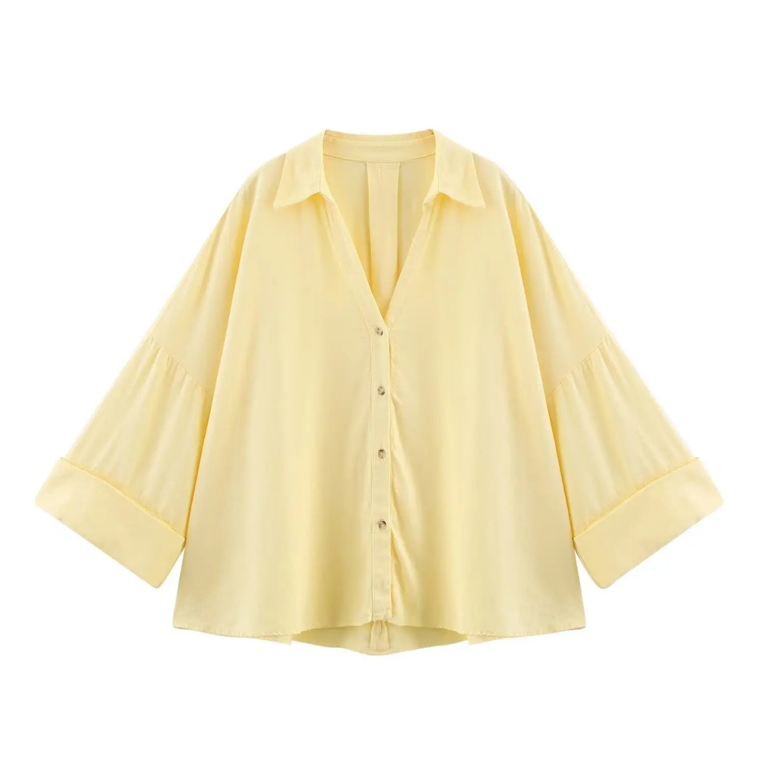 Asymmetric Striped Shirt For Women | Liora Yellow