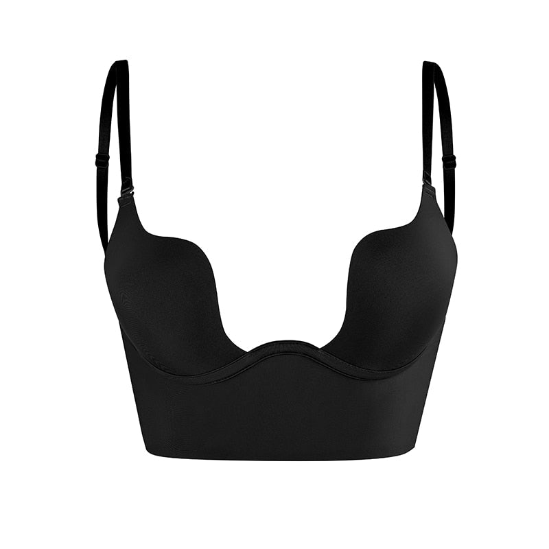 Backless Lift Support Bra with Deep U-Plunge Neckline for Women | Charlie