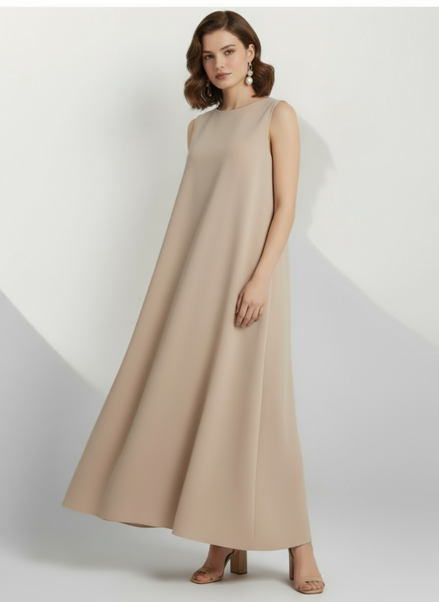 Women Sleeveless A-Line Evening Gown | Hazel