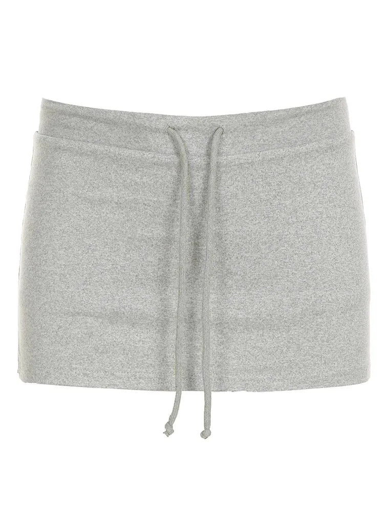 Mini Skirt with Lace-up A-Line for Women | Vanessa Gray