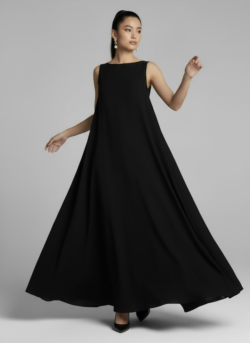 Women Sleeveless A-Line Evening Gown | Hazel