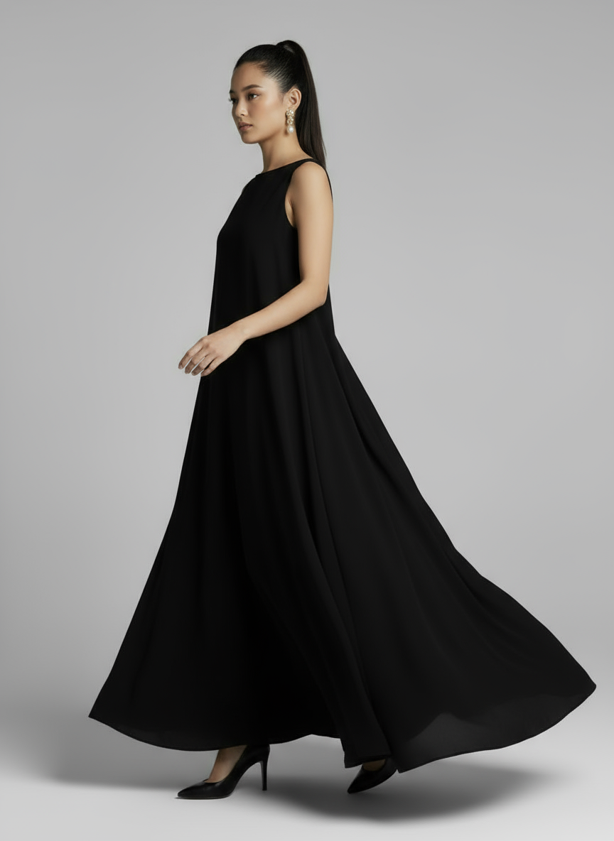 Women Sleeveless A-Line Evening Gown | Hazel