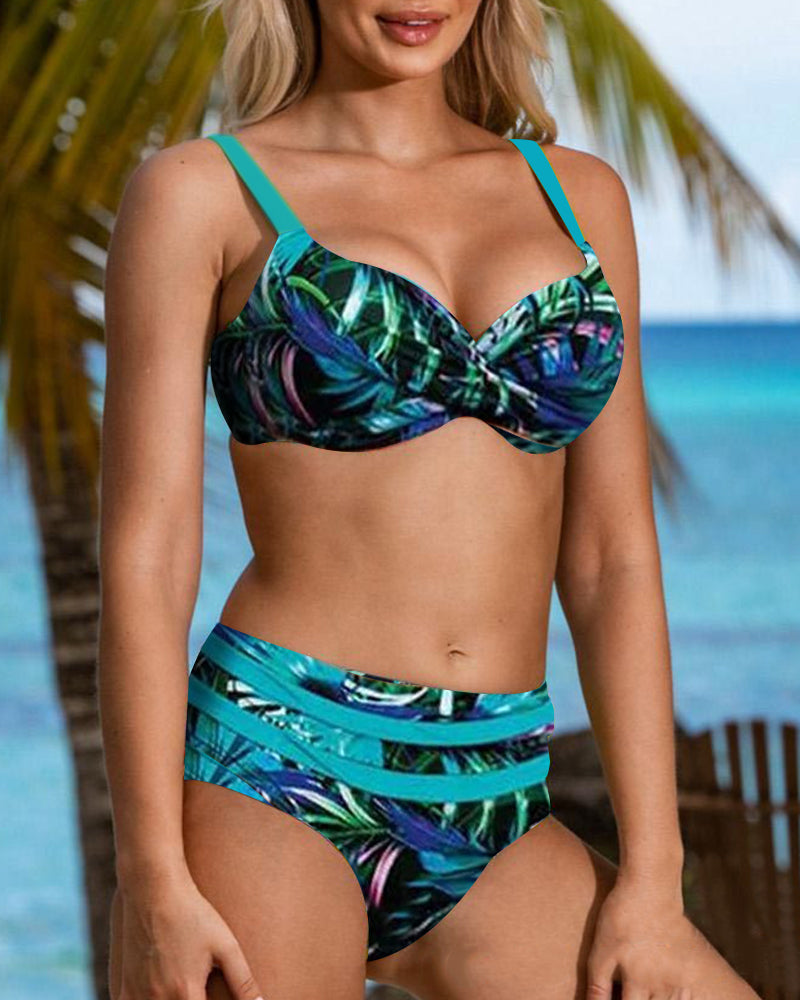 Blue High Waisted Bikini for Women | Mauiha