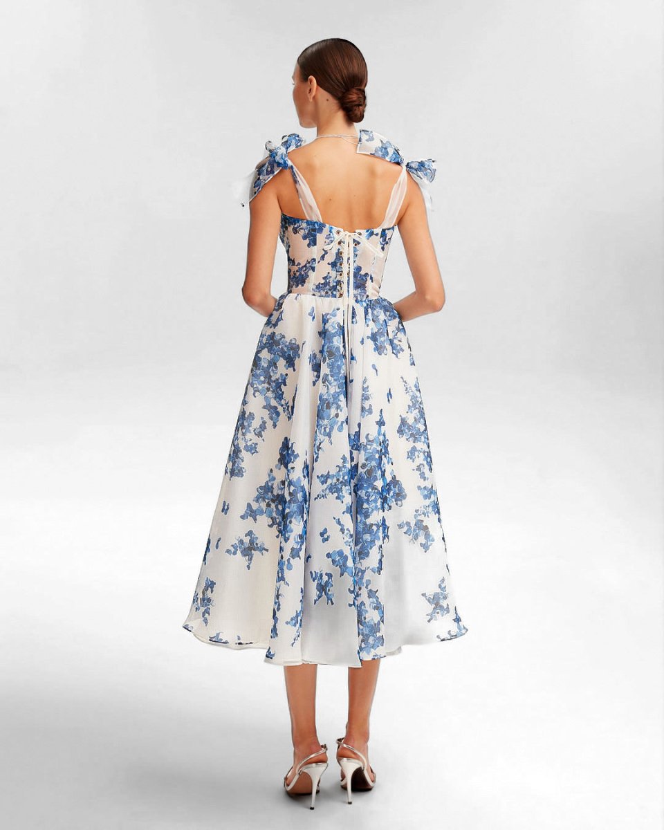 Blue Midi Dress for Women | Dema