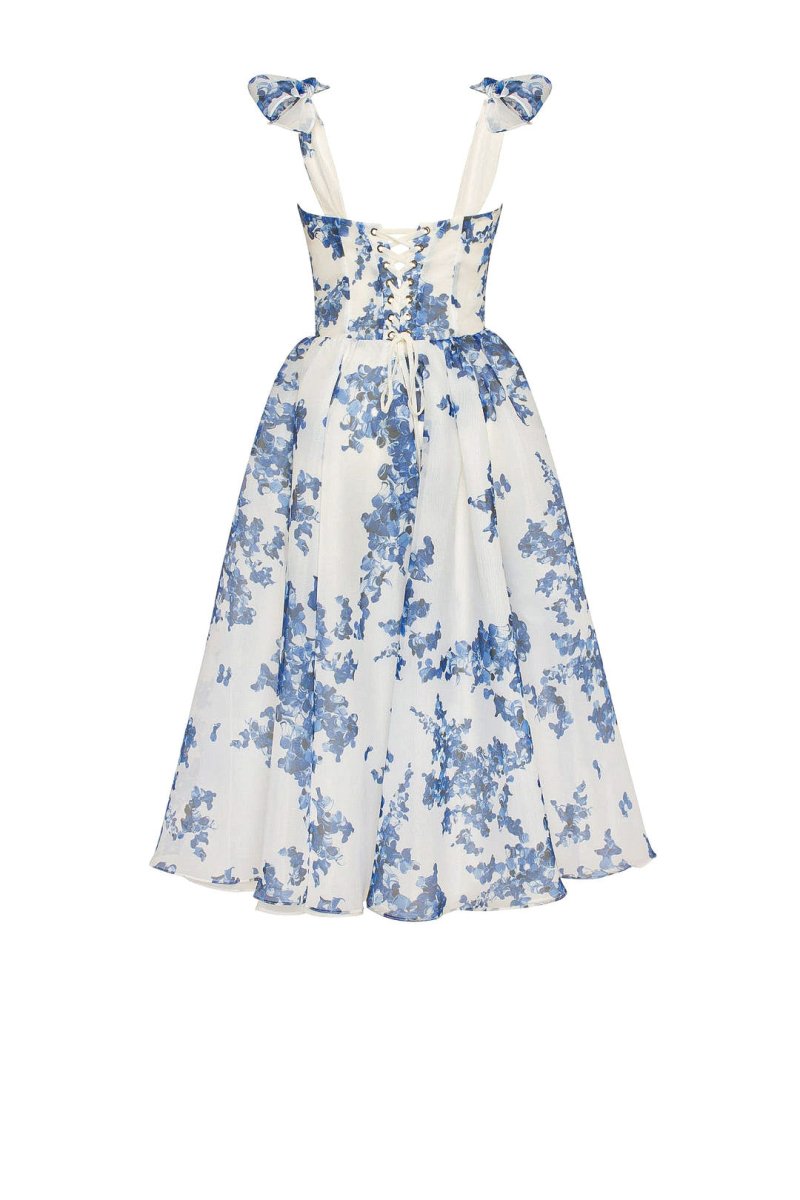 Blue Midi Dress for Women | Dema