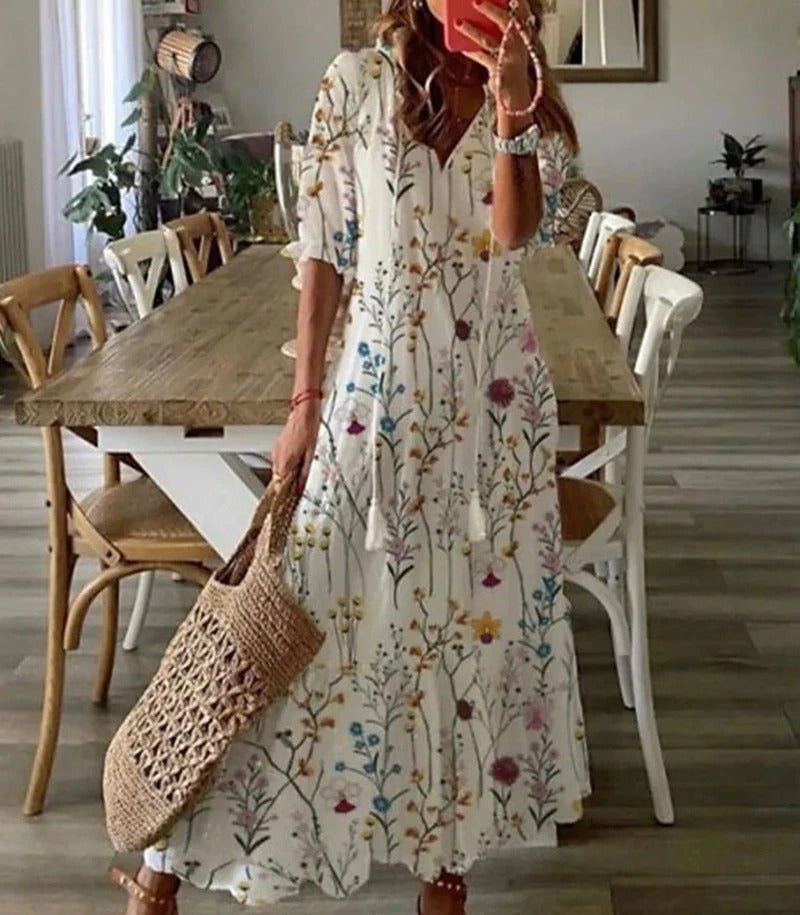 Boho Maxi Dress for Women | Kiara Multiple colors