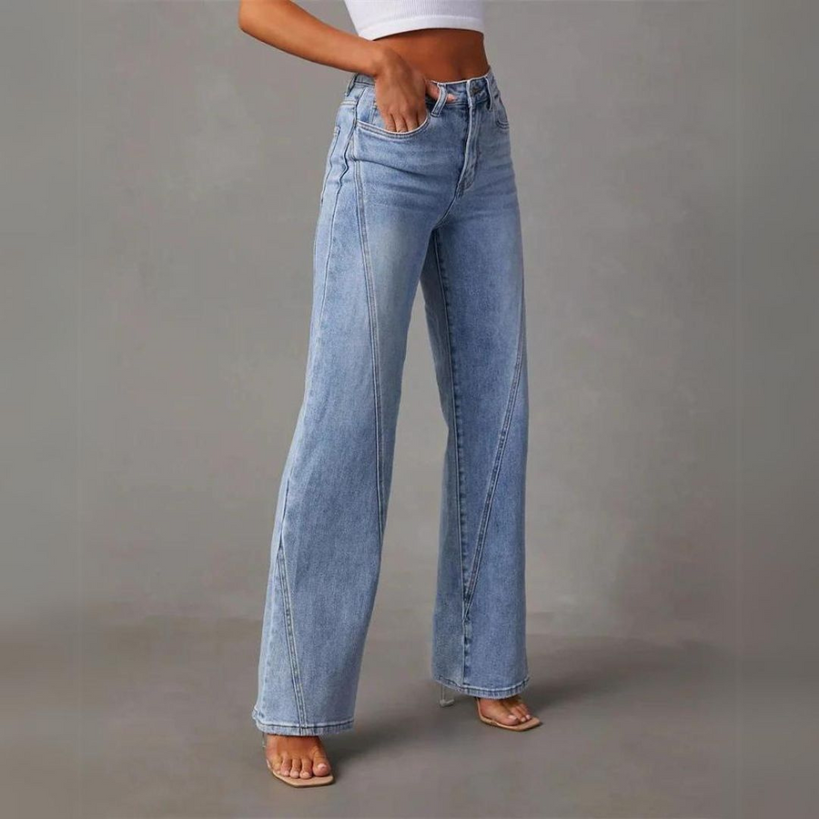 Wide-Leg High-Waisted Denim Jeans for Women | Brooke