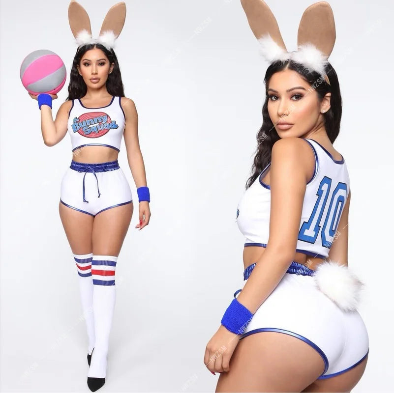 Bunny Squad Basketball Party Costume Set for Women | Liora