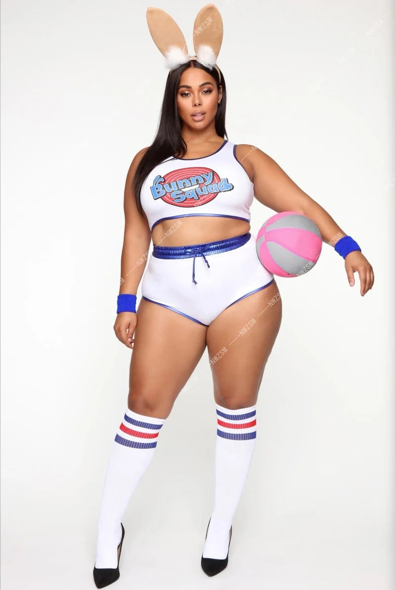Bunny Squad Basketball Party Costume Set for Women | Liora