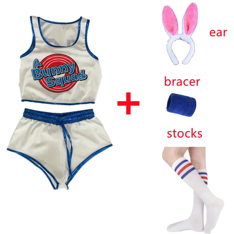 Bunny Squad Basketball Party Costume Set for Women | Liora 05