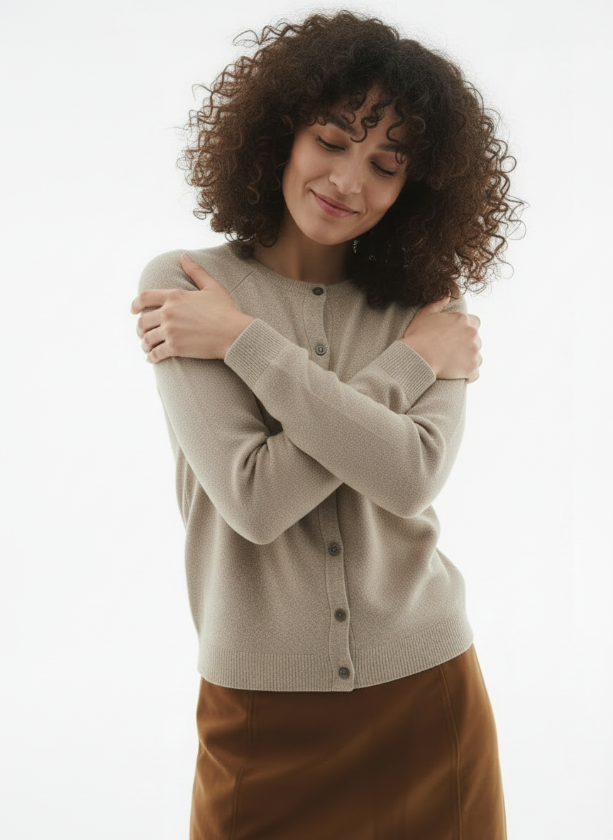 Button-Up Wool Cardigan Lightweight for Women | Maelle