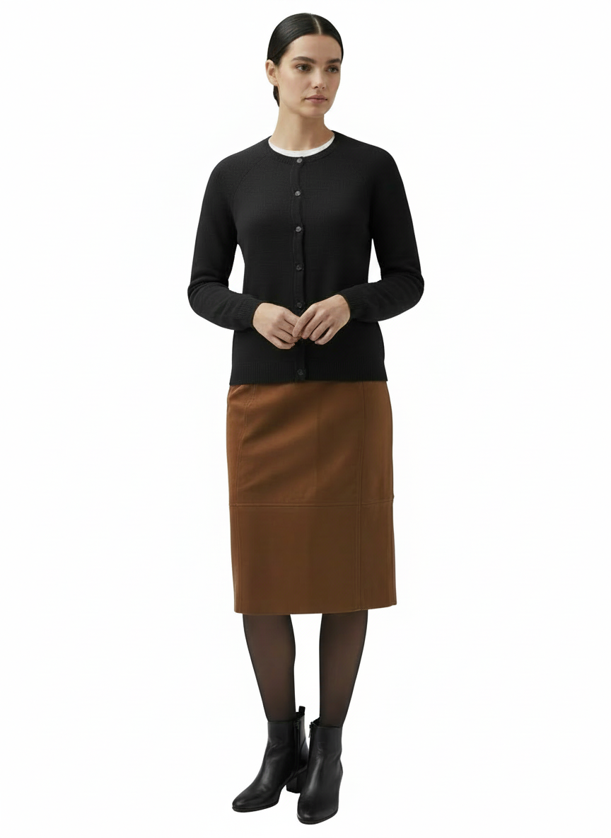 Button-Up Wool Cardigan Lightweight for Women | Maelle