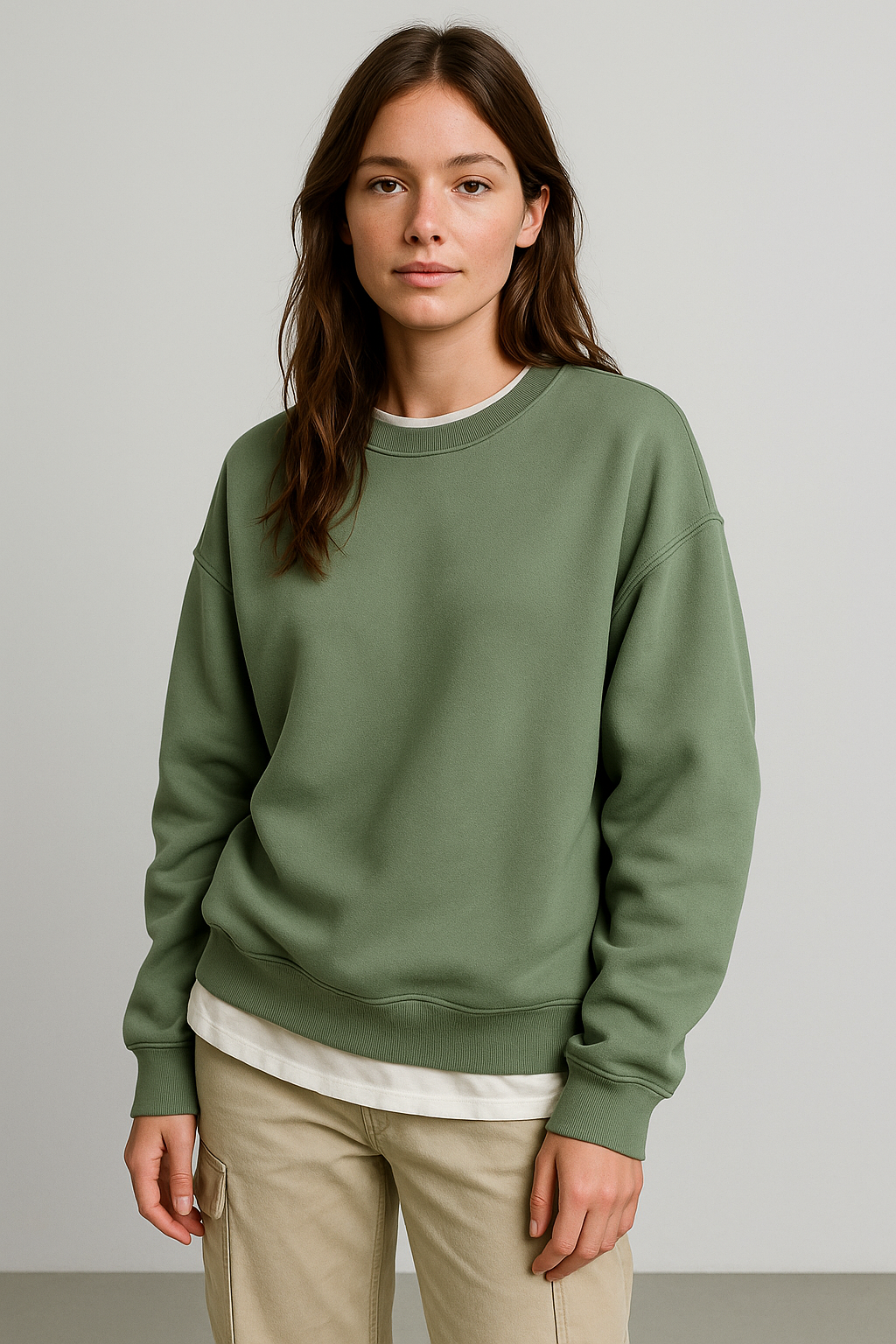 Oversized Jumper Casual Fit for Women | Byle Green