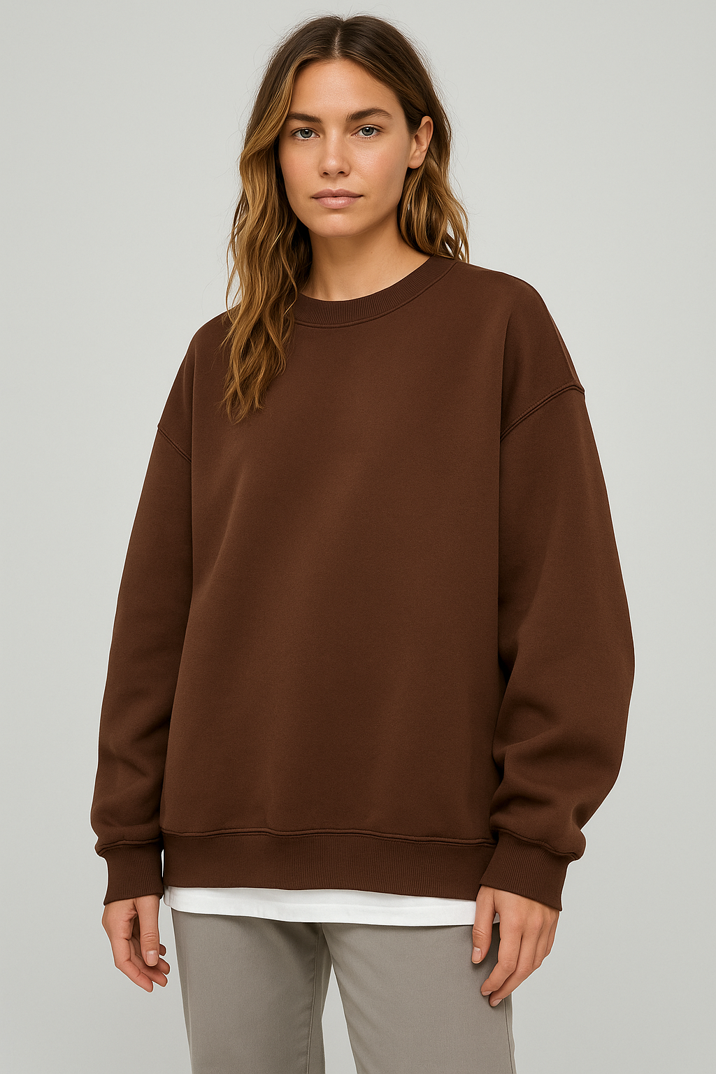 Oversized Jumper Casual Fit for Women | Byle Brown