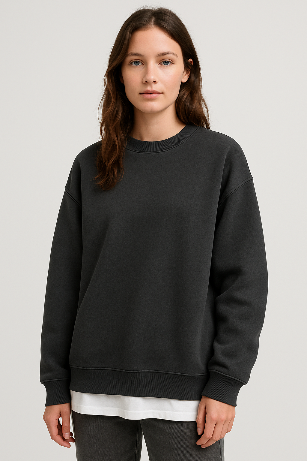 Oversized Jumper Casual Fit for Women | Byle Dark Grey