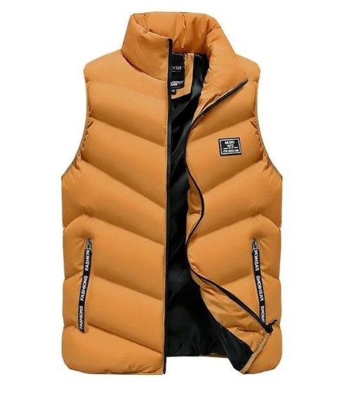 Caden | Puffer Vest Jacket Mustard