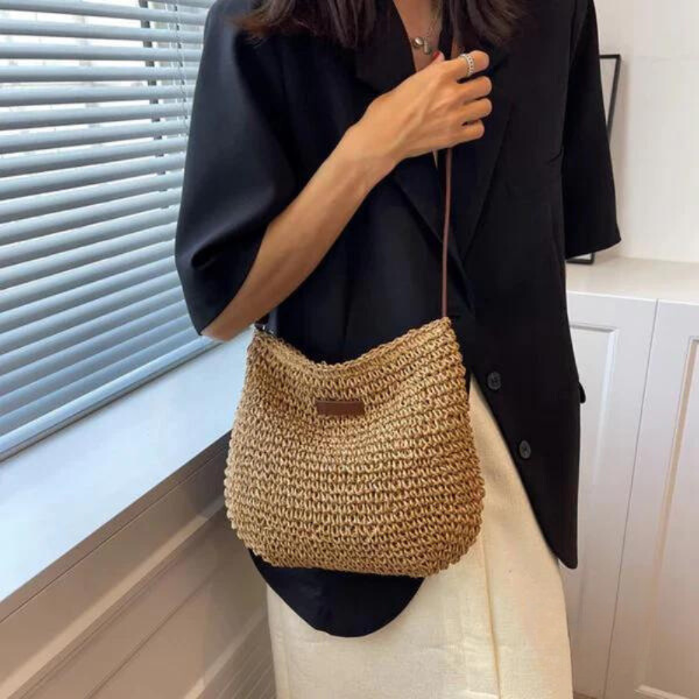 Camille – Woven Crossbody Bag