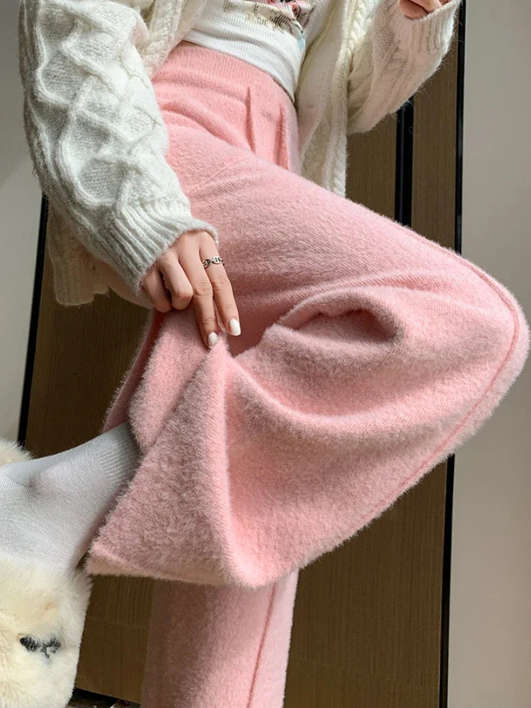 Wide Leg Lounge Pants Comfortable Fit for Women | Celestine Pink