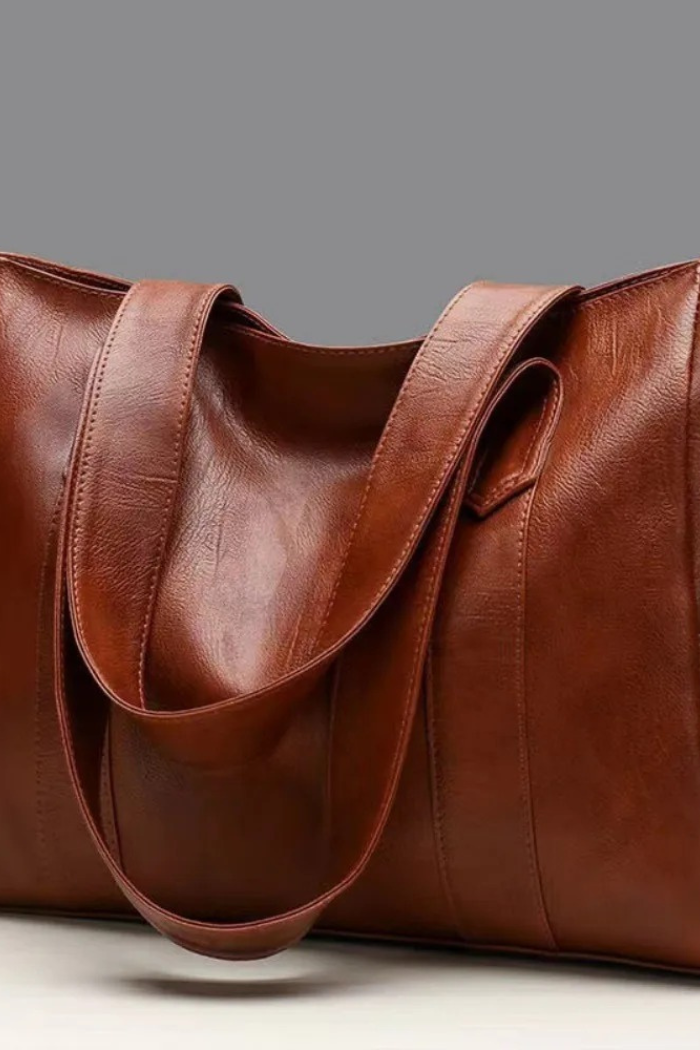 Vintage Style Leather Shoulder Bag for Women | Celia