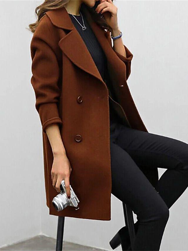 Celina - Iconic Double-Breasted Trench Coat Brown