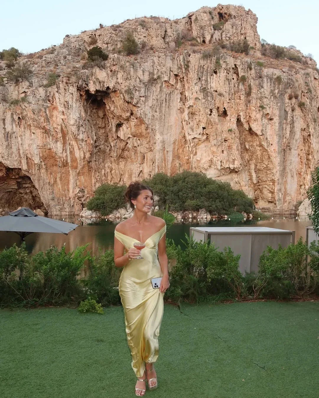 Yellow Off Shoulder Maxi Dress for Women | Maliyah