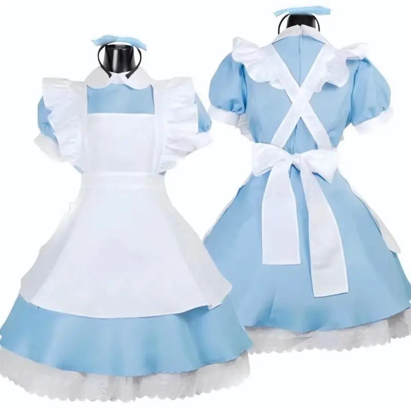 Classic Alice Blue Maid Party Costume Dress for Women | Eveline