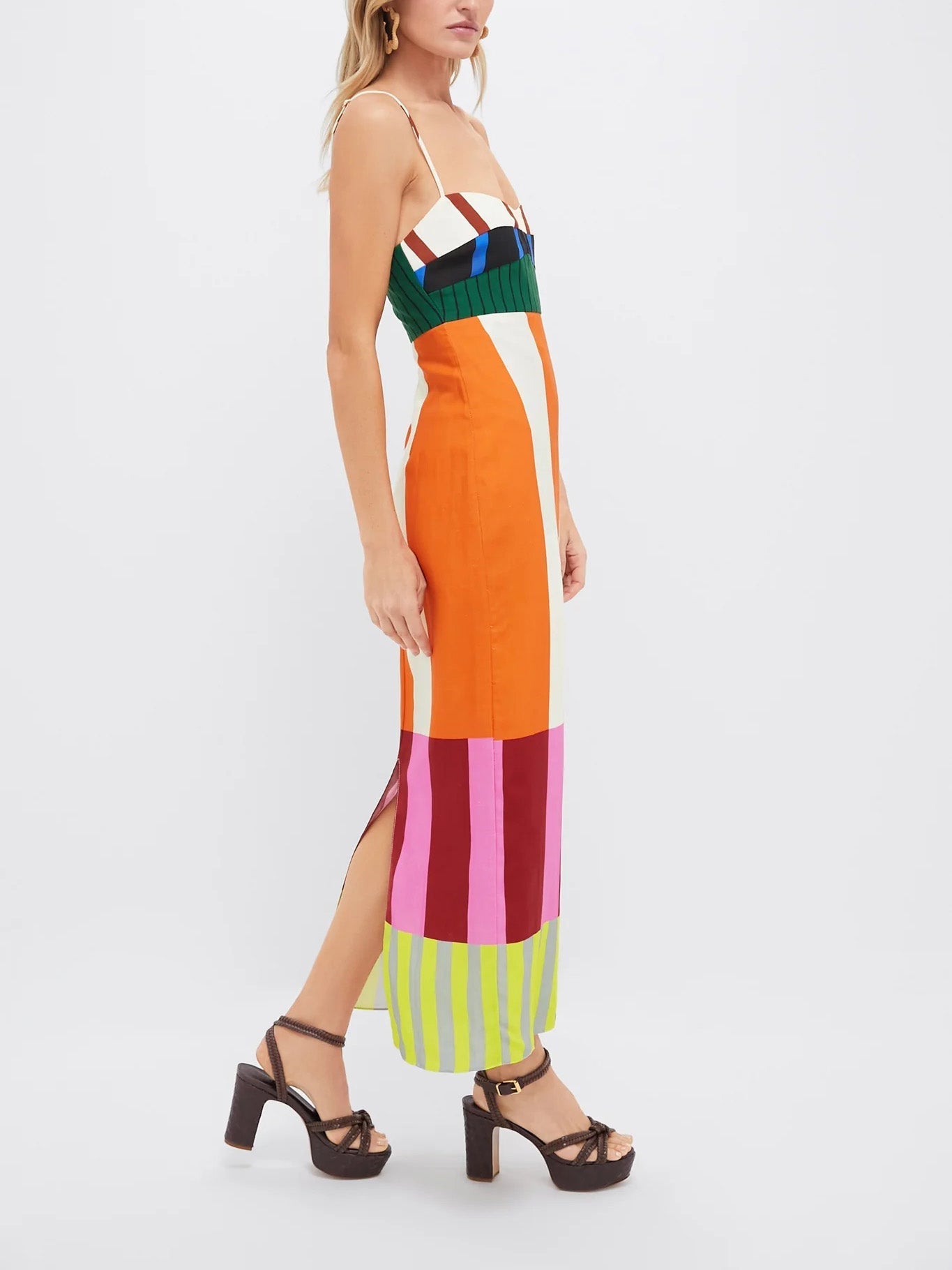 Color-Blocked Maxi Dress for Women | Paloma