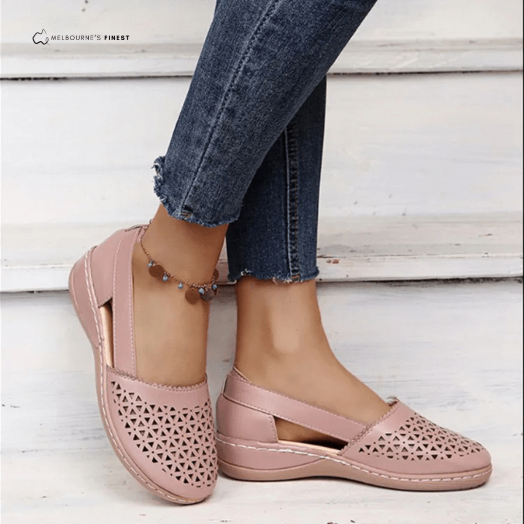 Comfortable Supportive Shoes For Women | Lirena Light Pink