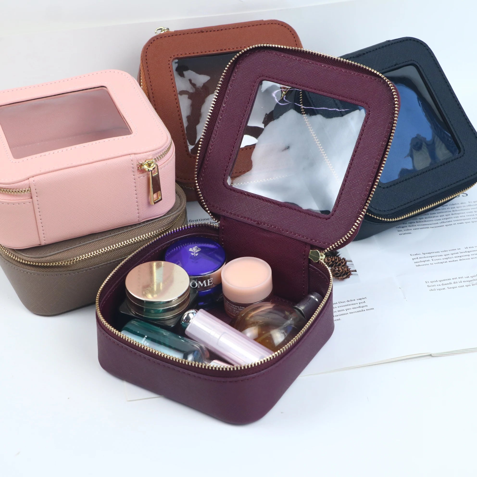 Compact Travel Makeup Storage Box for Women | Veronica