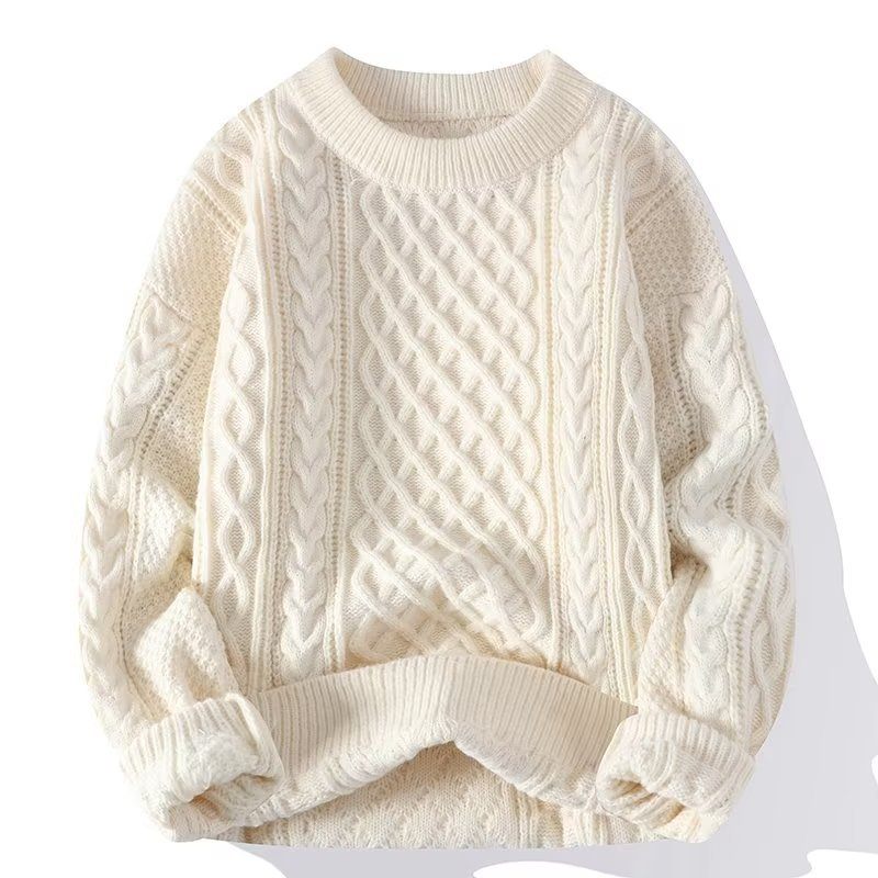 Cozy Chunky Cable Knit Sweater for Women | Jenna White