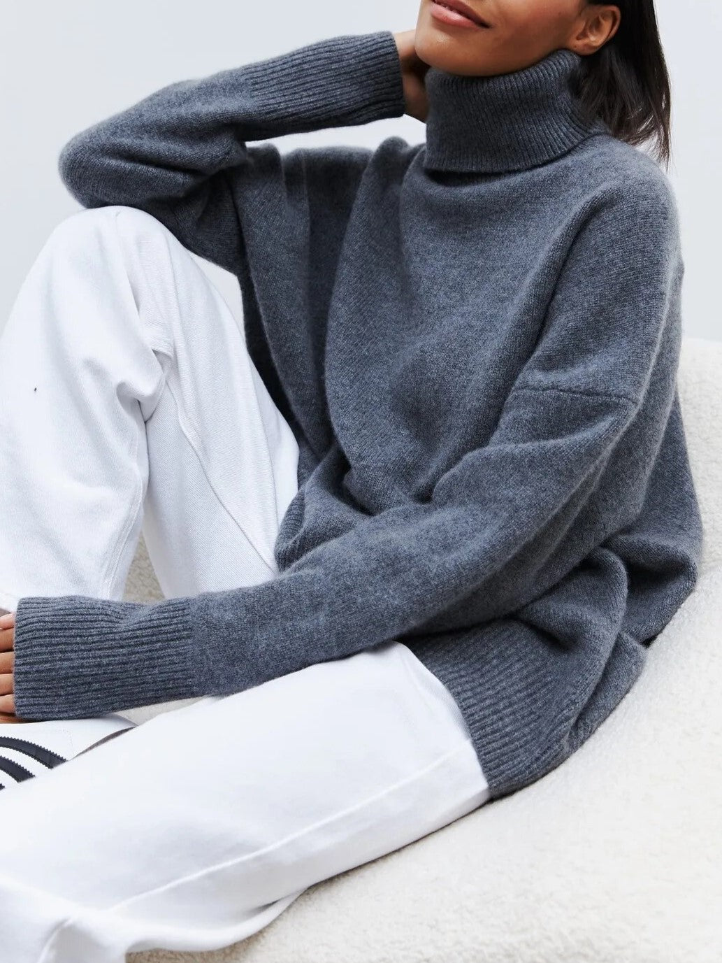 Oversized Turtleneck Sweater for Women | Cylion