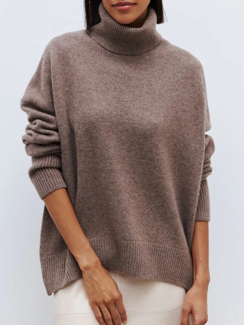 Oversized Turtleneck Sweater for Women | Cylion