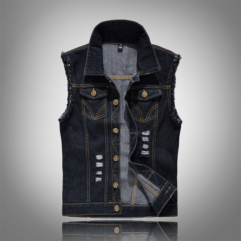 Dento | Ripped Denim Vest