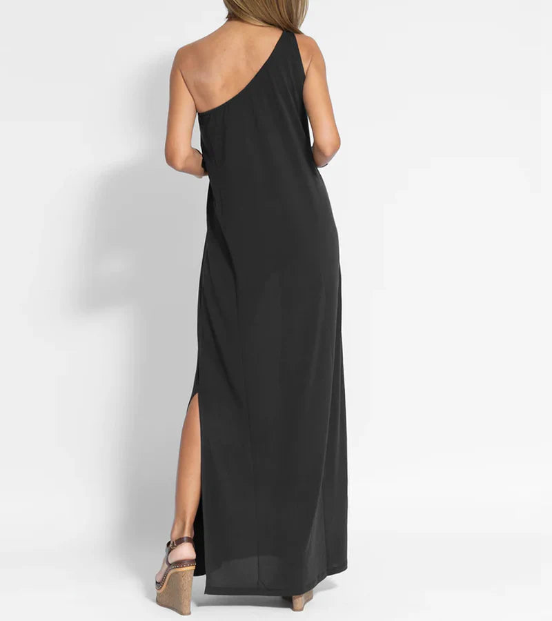 Elegant One Shoulder Maxi Dress for Women | Eleanor