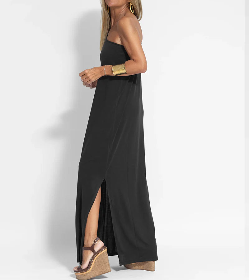 Elegant One Shoulder Maxi Dress for Women | Eleanor