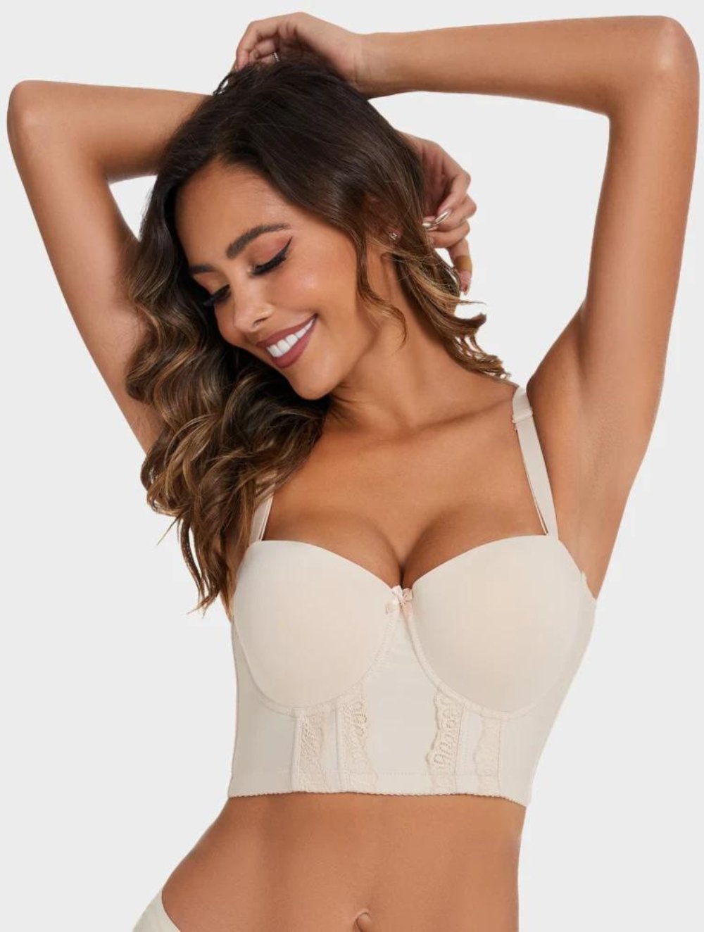 Elegant Strapless Longline Bra for Women | Liona