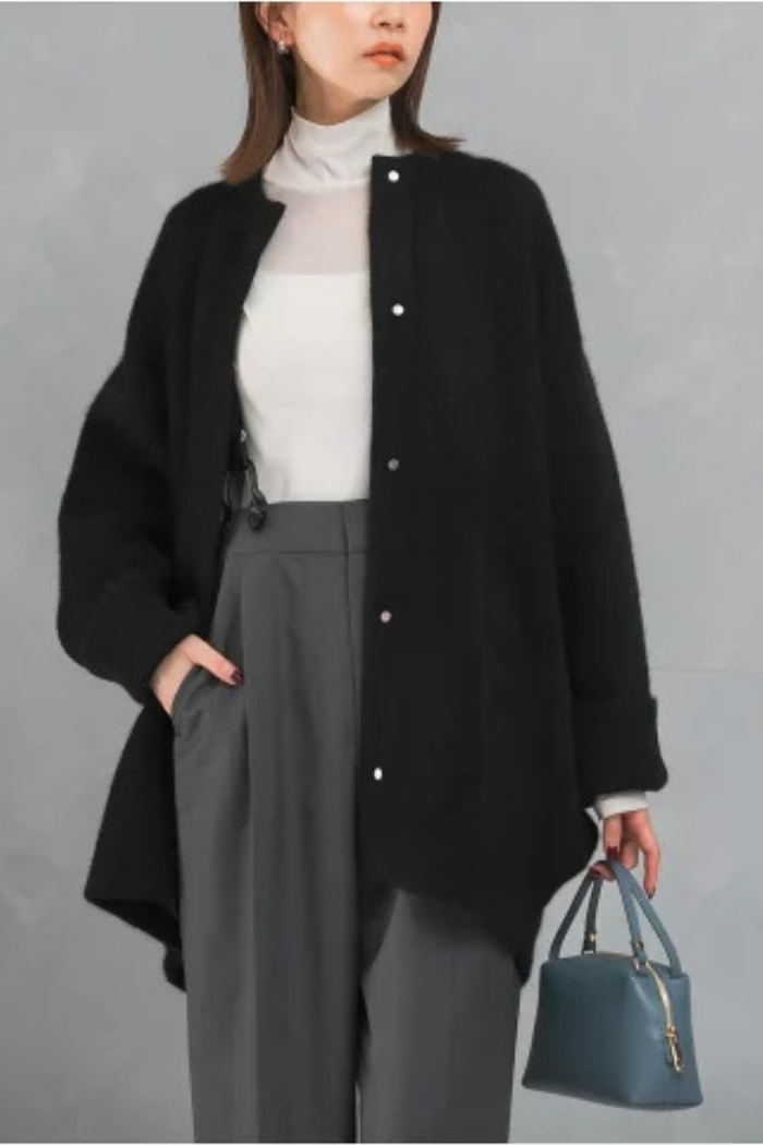 Elina – Relaxed Open-Front Cardigan