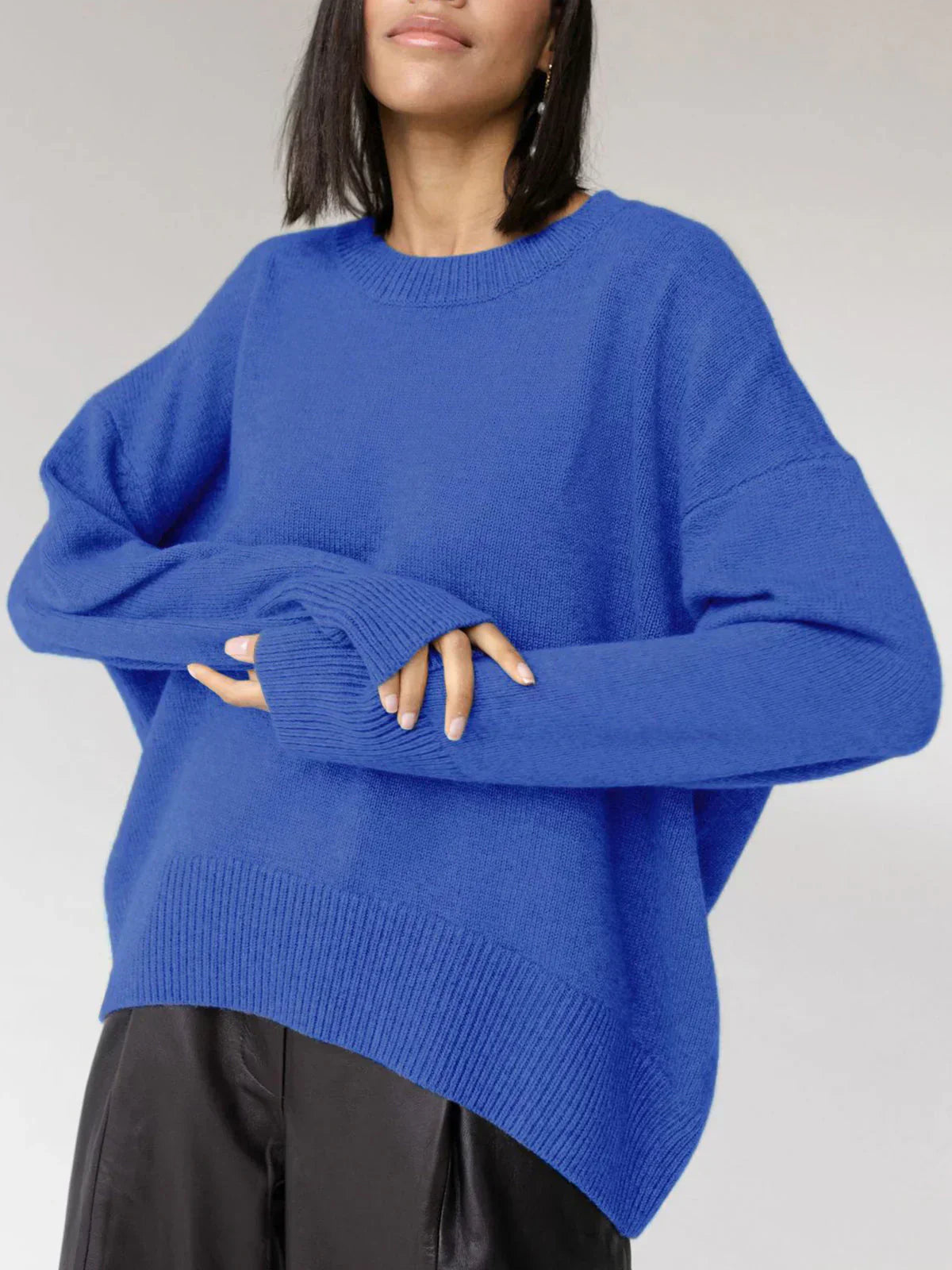 Soft Relaxed-Fit Sweater for Women | Elorie Blue